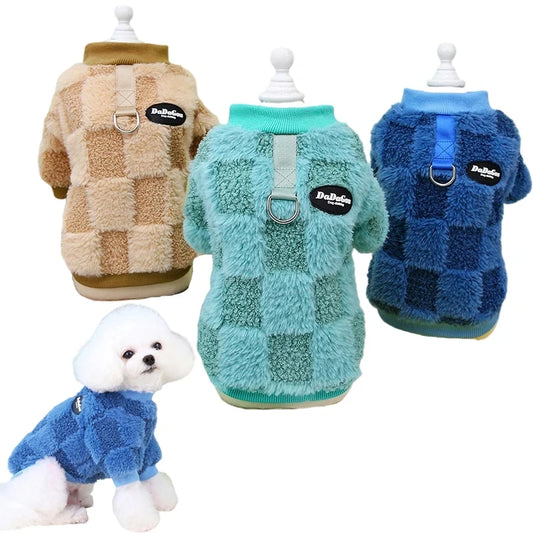 warm Soft Fleece Clothes for Small Dogs Cats