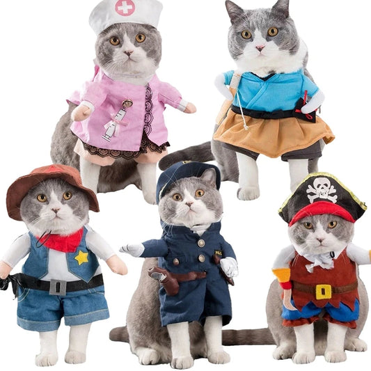 Funny cat and puppy Costumes Clothes for Party