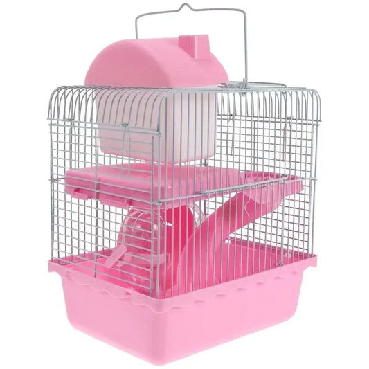 Double-layer Hamster & Bunny Cage Small House