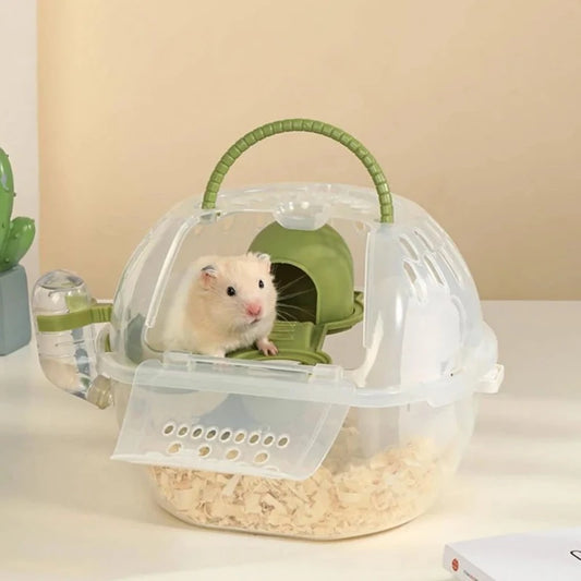 Travel Carrier Cage for Hamster & Bunny